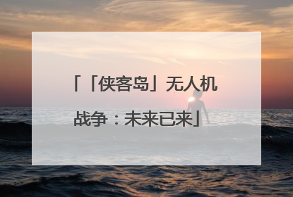 「侠客岛」无人机战争：未来已来