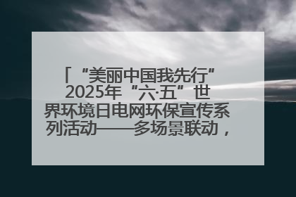 “美丽中国我先行” 2025年“六·五”世界环境日电网环保宣传系列活动——多场景联动，共筑生态发展新图景