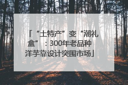“土特产”变“潮礼盒”：300年老品种洋芋靠设计突围市场