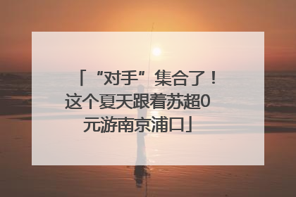 “对手”集合了！这个夏天跟着苏超0元游南京浦口
