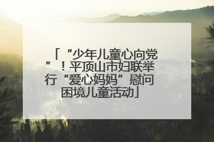 “少年儿童心向党”！平顶山市妇联举行“爱心妈妈”慰问困境儿童活动