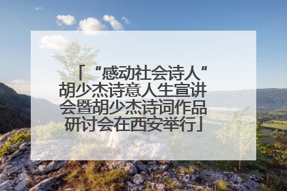 “感动社会诗人”胡少杰诗意人生宣讲会暨胡少杰诗词作品研讨会在西安举行