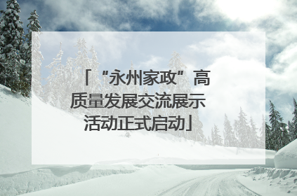 “永州家政”高质量发展交流展示活动正式启动