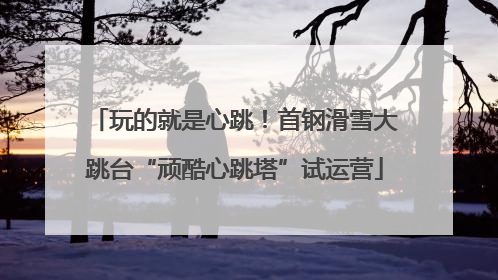 玩的就是心跳！首钢滑雪大跳台“顽酷心跳塔”试运营