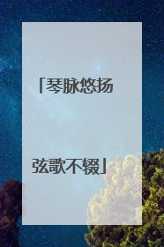 琴脉悠扬 弦歌不辍