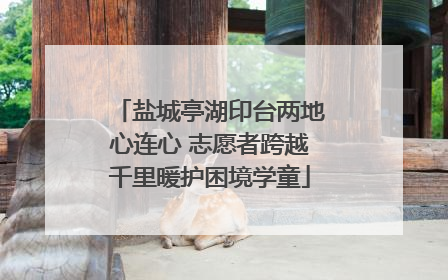 盐城亭湖印台两地心连心 志愿者跨越千里暖护困境学童