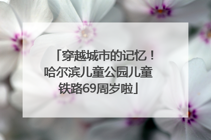 穿越城市的记忆！哈尔滨儿童公园儿童铁路69周岁啦