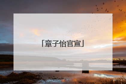 章子怡官宣