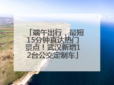 端午出行，最短15分钟直达热门景点！武汉新增12台公交定制车