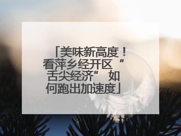 美味新高度！看萍乡经开区“舌尖经济” 如何跑出加速度