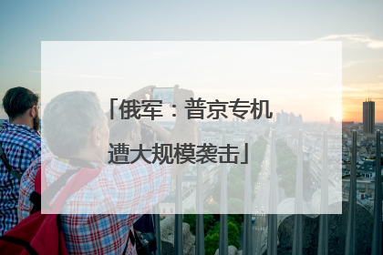 俄军：普京专机遭大规模袭击