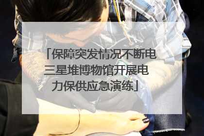 保障突发情况不断电 三星堆博物馆开展电力保供应急演练
