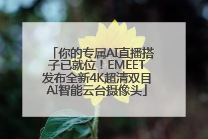 你的专属AI直播搭子已就位！EMEET发布全新4K超清双目AI智能云台摄像头
