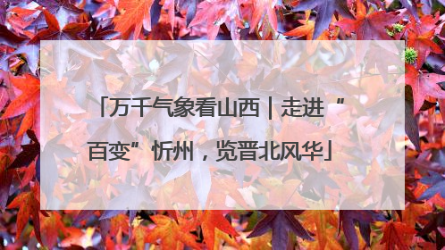 万千气象看山西｜走进“百变”忻州，览晋北风华