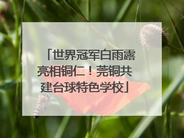 世界冠军白雨露亮相铜仁！莞铜共建台球特色学校
