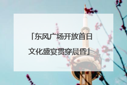 东风广场开放首日 文化盛宴贯穿晨昏