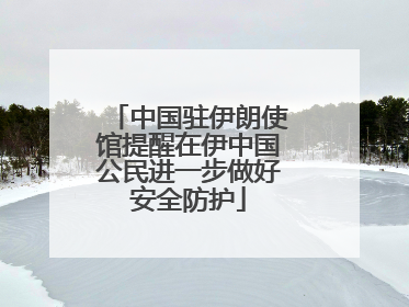 中国驻伊朗使馆提醒在伊中国公民进一步做好安全防护
