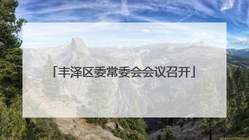 丰泽区委常委会会议召开