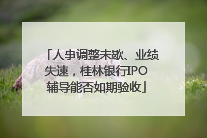 人事调整未歇、业绩失速，桂林银行IPO辅导能否如期验收