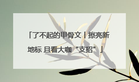 了不起的甲骨文丨擦亮新地标 且看大咖“支招”