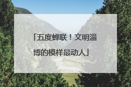 五度蝉联！文明淄博的模样最动人