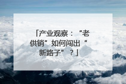 产业观察：“老供销”如何闯出“新路子”？
