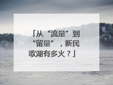 从“流量”到“留量”，新民歌湖有多火？