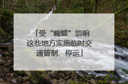 受“蝴蝶”影响 这些地方实施临时交通管制、停运