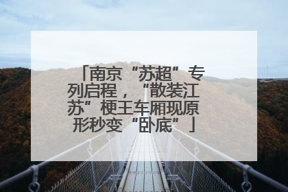 南京“苏超”专列启程，“散装江苏”梗王车厢现原形秒变“卧底”