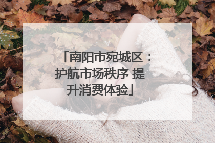 南阳市宛城区：护航市场秩序 提升消费体验