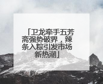 卫龙牵手五芳斋强势破界，辣条入粽引发市场新热潮
