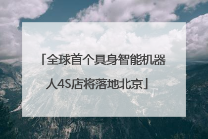 全球首个具身智能机器人4S店将落地北京