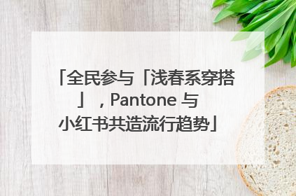 全民参与「浅春系穿搭」，Pantone 与小红书共造流行趋势