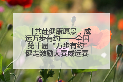 共赴健康愿景，威远万步有约——全国第十届“万步有约”健走激励大赛威远赛区启动仪式