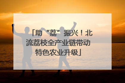 助“荔”振兴！北流荔枝全产业链带动特色农业升级