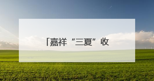 嘉祥“三夏”收割忙 机械化奏响丰收进行曲