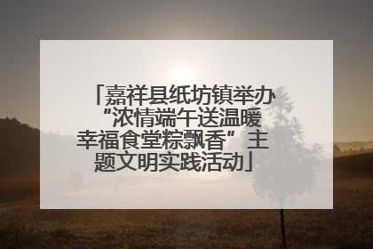 嘉祥县纸坊镇举办“浓情端午送温暖 幸福食堂粽飘香”主题文明实践活动