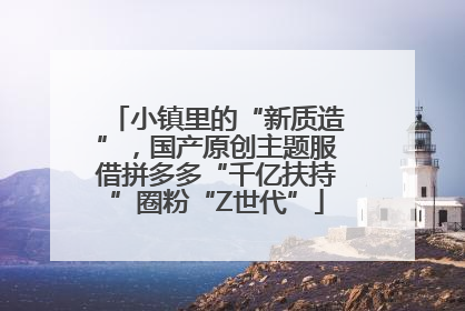 小镇里的“新质造”，国产原创主题服借拼多多“千亿扶持”圈粉“Z世代”