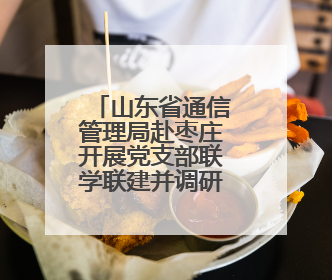 山东省通信管理局赴枣庄开展党支部联学联建并调研通信业防汛准备工作
