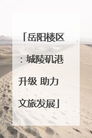 岳阳楼区：城陵矶港升级 助力文旅发展