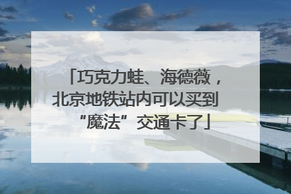 巧克力蛙、海德薇，北京地铁站内可以买到“魔法”交通卡了
