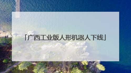 广西工业版人形机器人下线