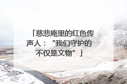 慈悲庵里的红色传声人：“我们守护的不仅是文物”