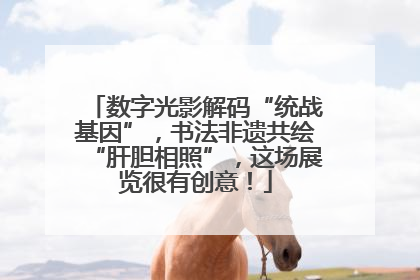 数字光影解码“统战基因”，书法非遗共绘“肝胆相照”，这场展览很有创意！
