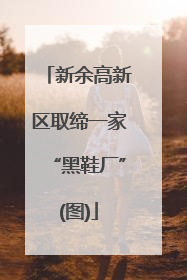 新余高新区取缔一家“黑鞋厂”(图)