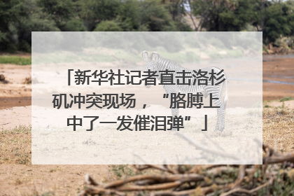 新华社记者直击洛杉矶冲突现场，“胳膊上中了一发催泪弹”