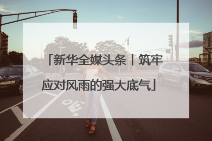 新华全媒头条丨筑牢应对风雨的强大底气