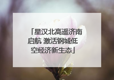 星汉北高遥济南启航 激活钢城低空经济新生态