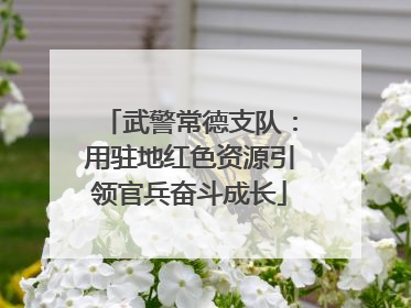 武警常德支队：用驻地红色资源引领官兵奋斗成长