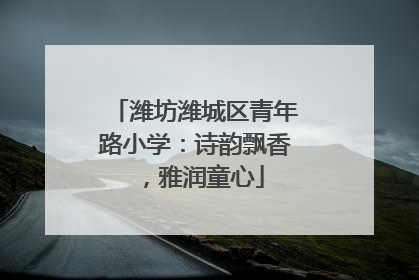 潍坊潍城区青年路小学：诗韵飘香，雅润童心